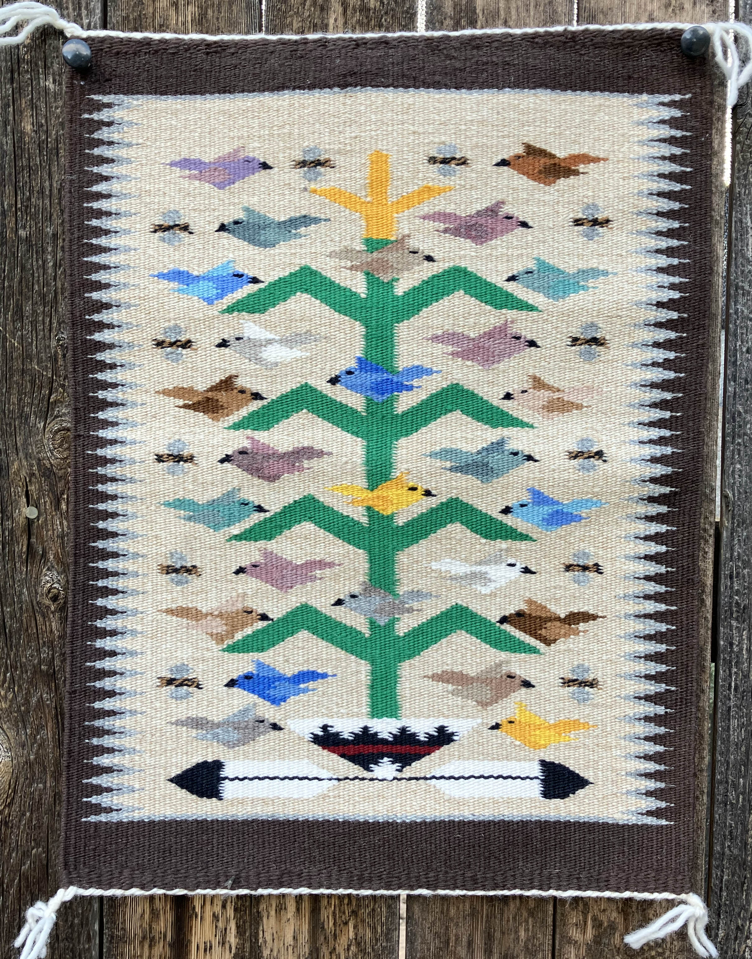 Marie Begay | Navajo Tree of Life Weaving | Penfield Gallery of Indian Arts | Albuquerque, New Mexico